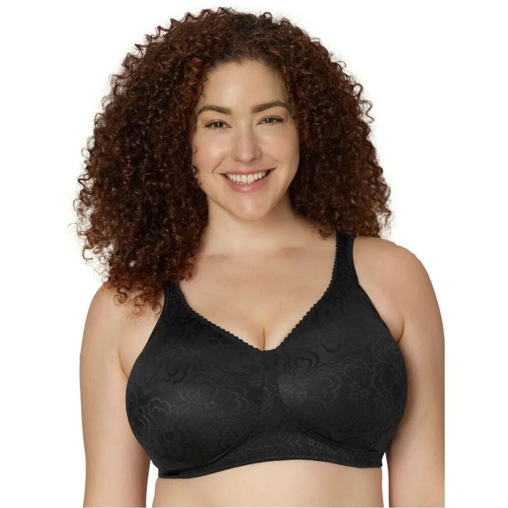 Playtex NWT 18 Hour Ultimate Lift & Support Bra Black 46DDD